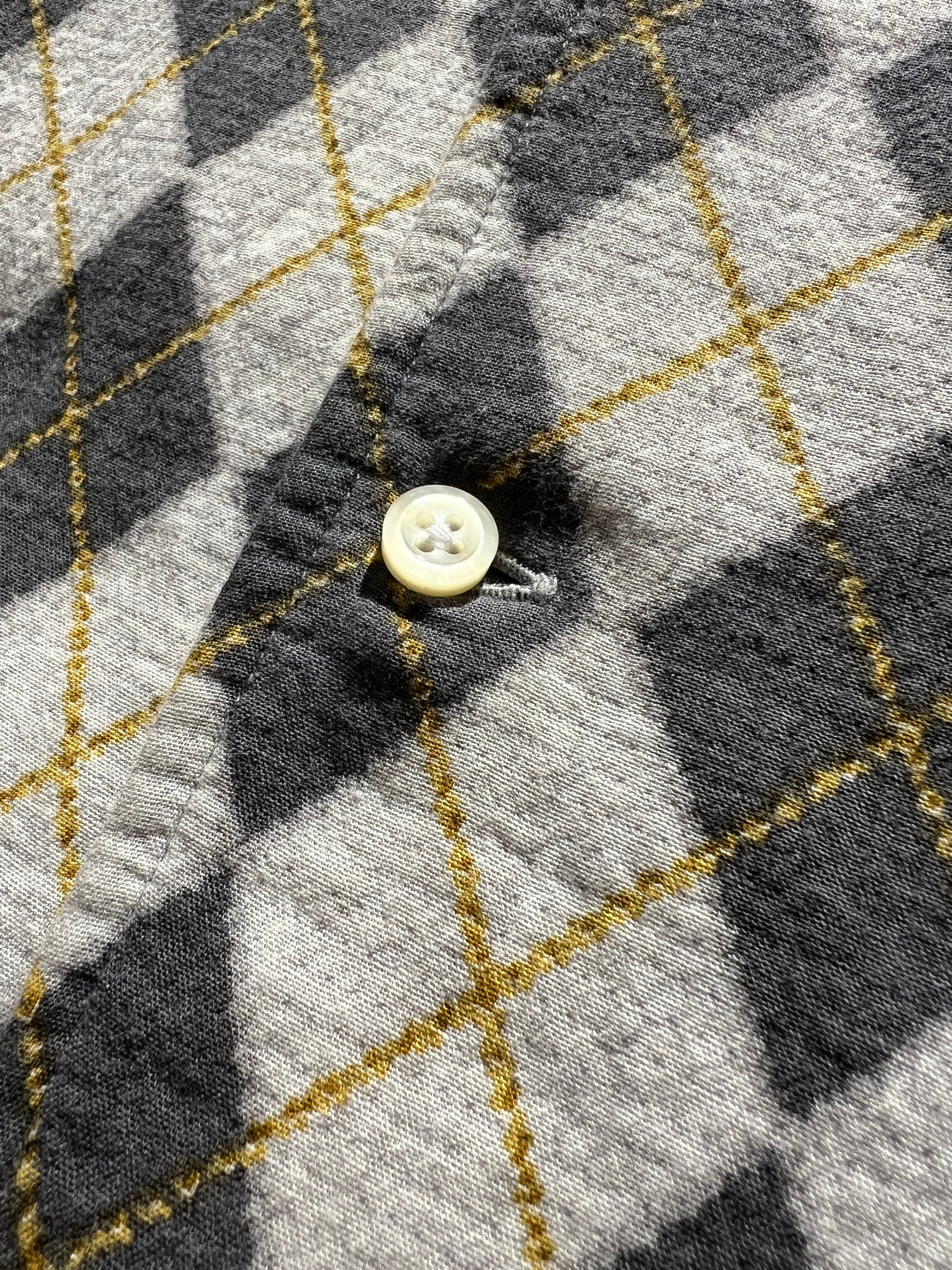 00s GENERAL RESEARCH ARGYLE SHIRT / M