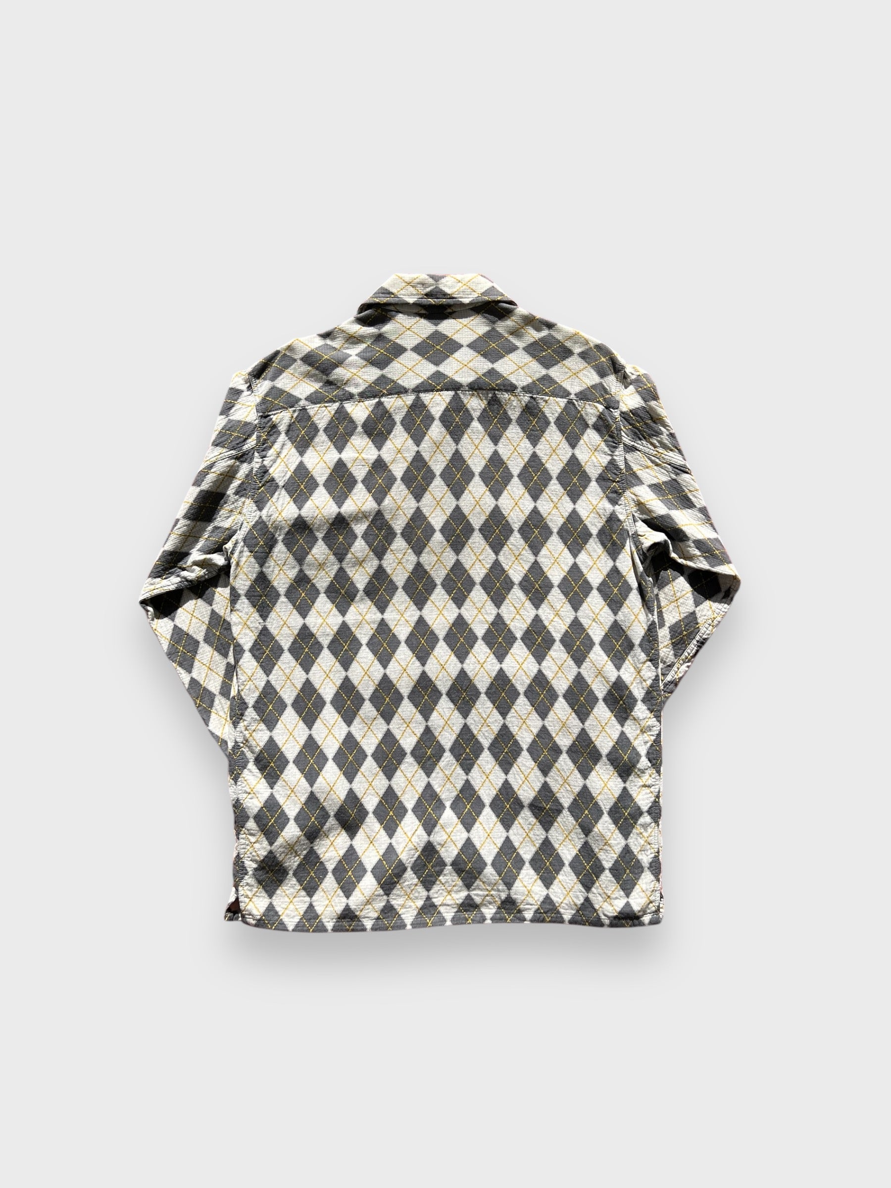 00s GENERAL RESEARCH ARGYLE SHIRT / M