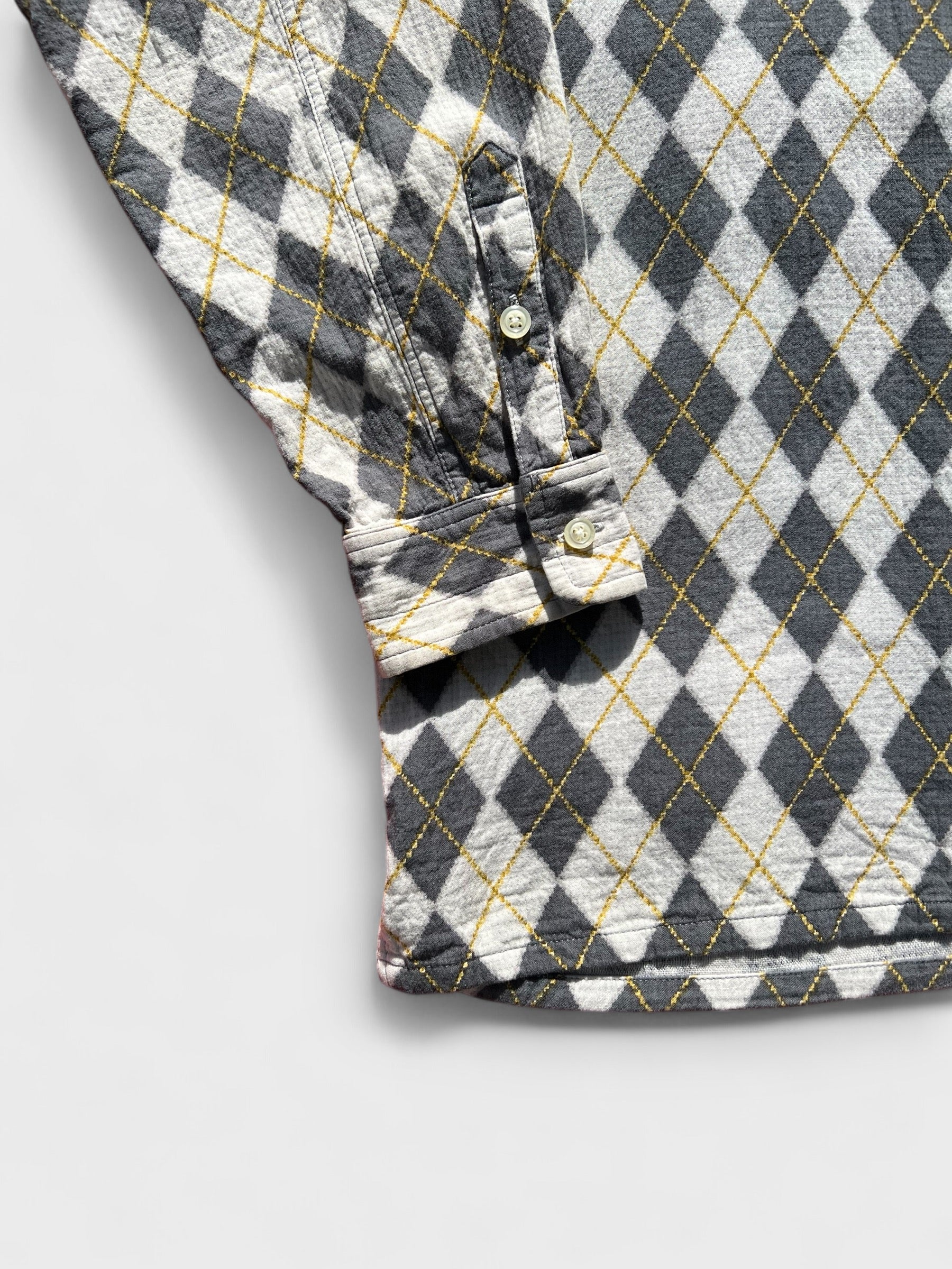 00s GENERAL RESEARCH ARGYLE SHIRT / M