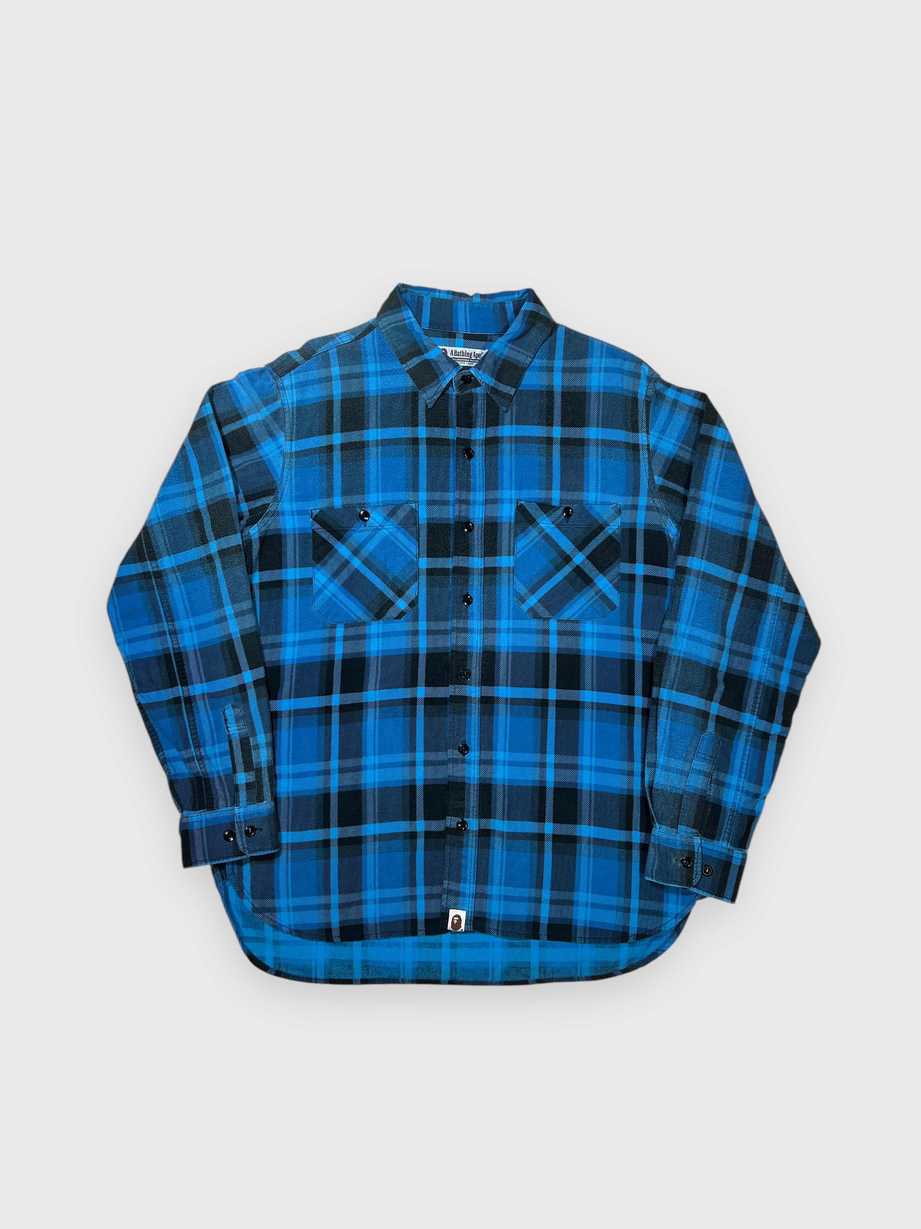 90s A BATHING APE FLANNEL SHIRT