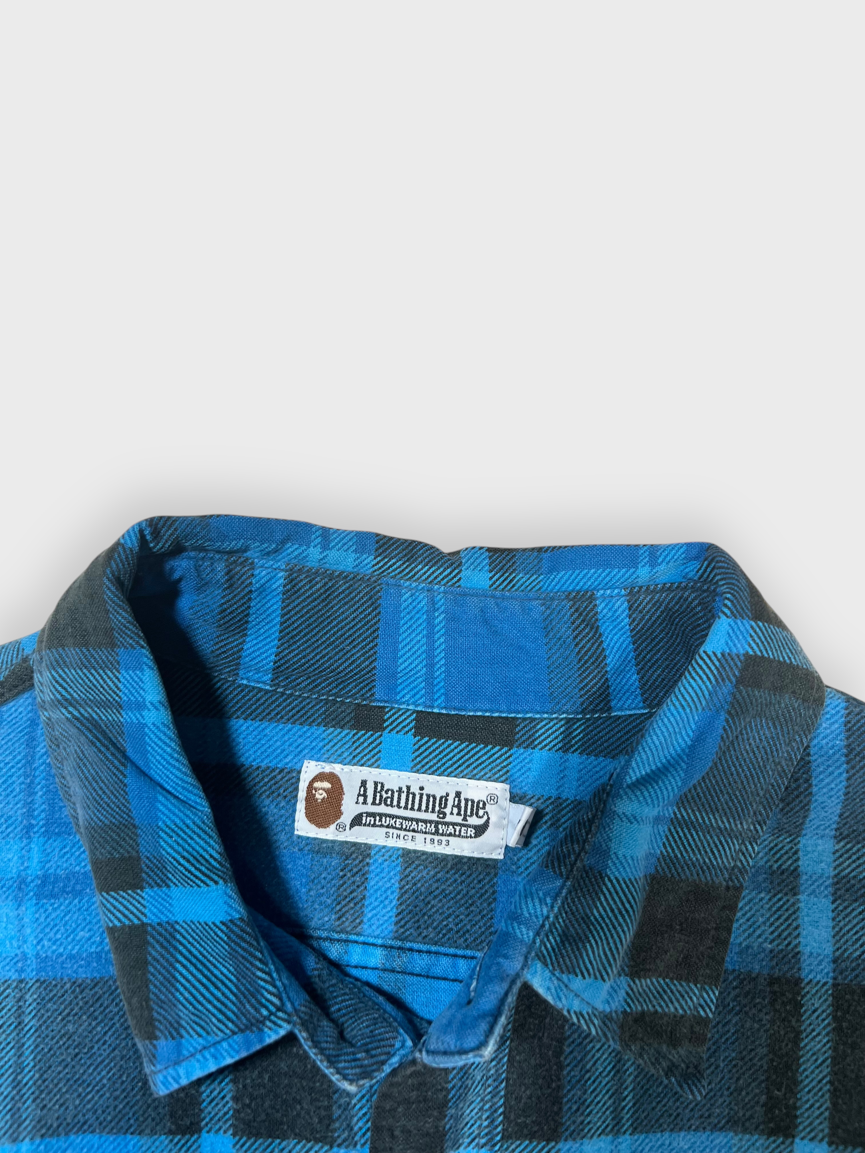 90s A BATHING APE FLANNEL SHIRT