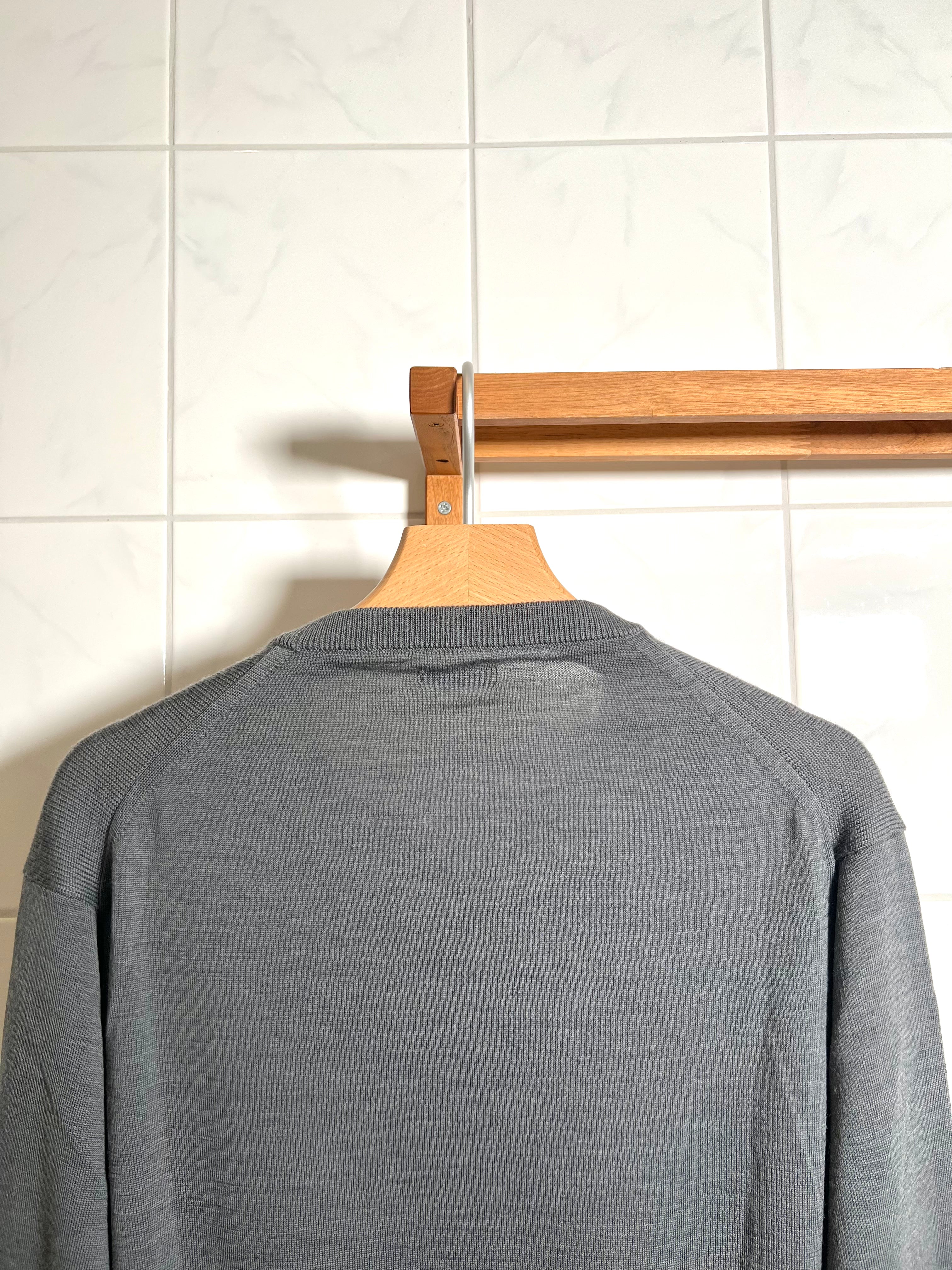 Y’s Wool Knit Sweater - Grey