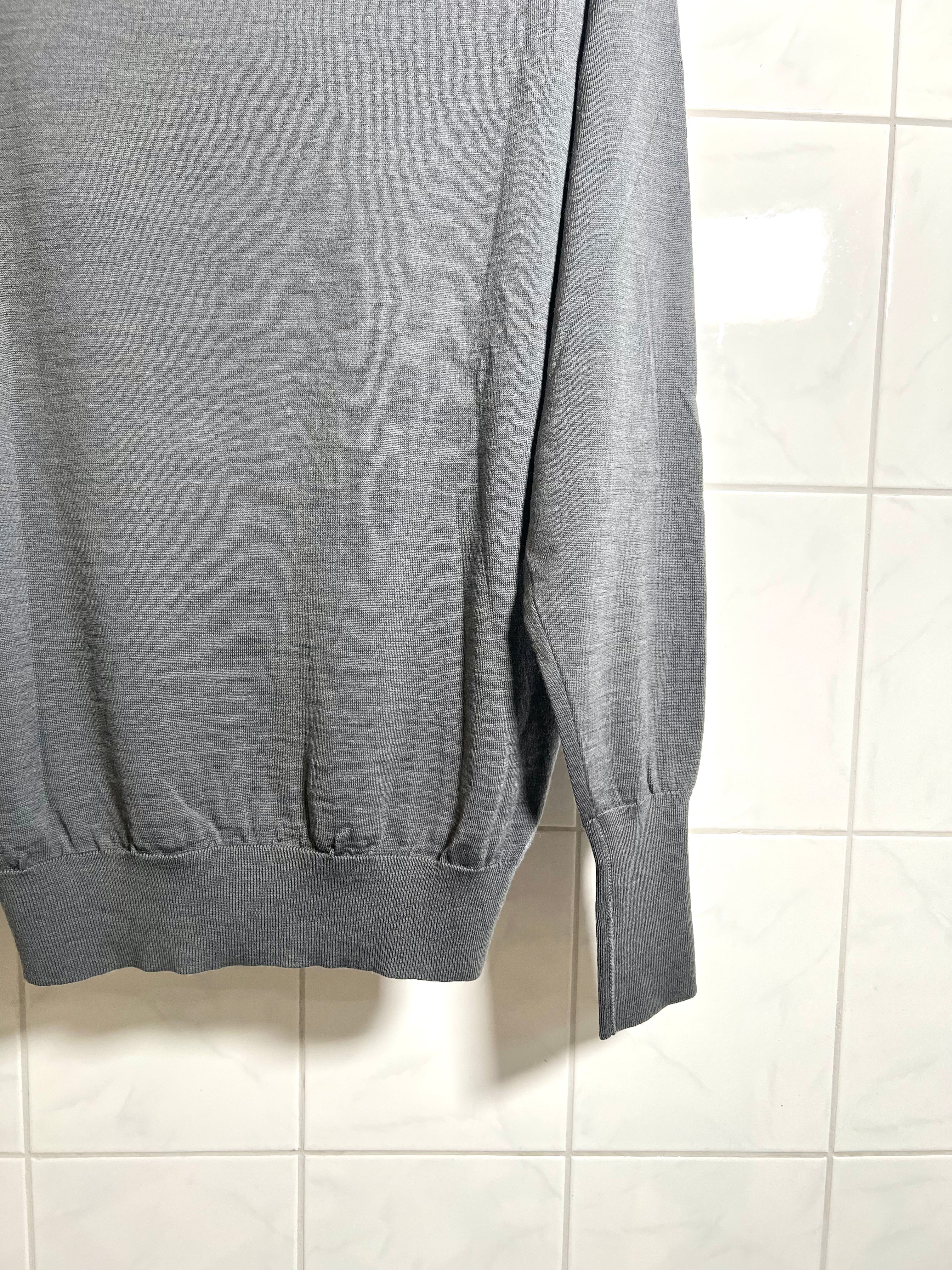 Y’s Wool Knit Sweater - Grey