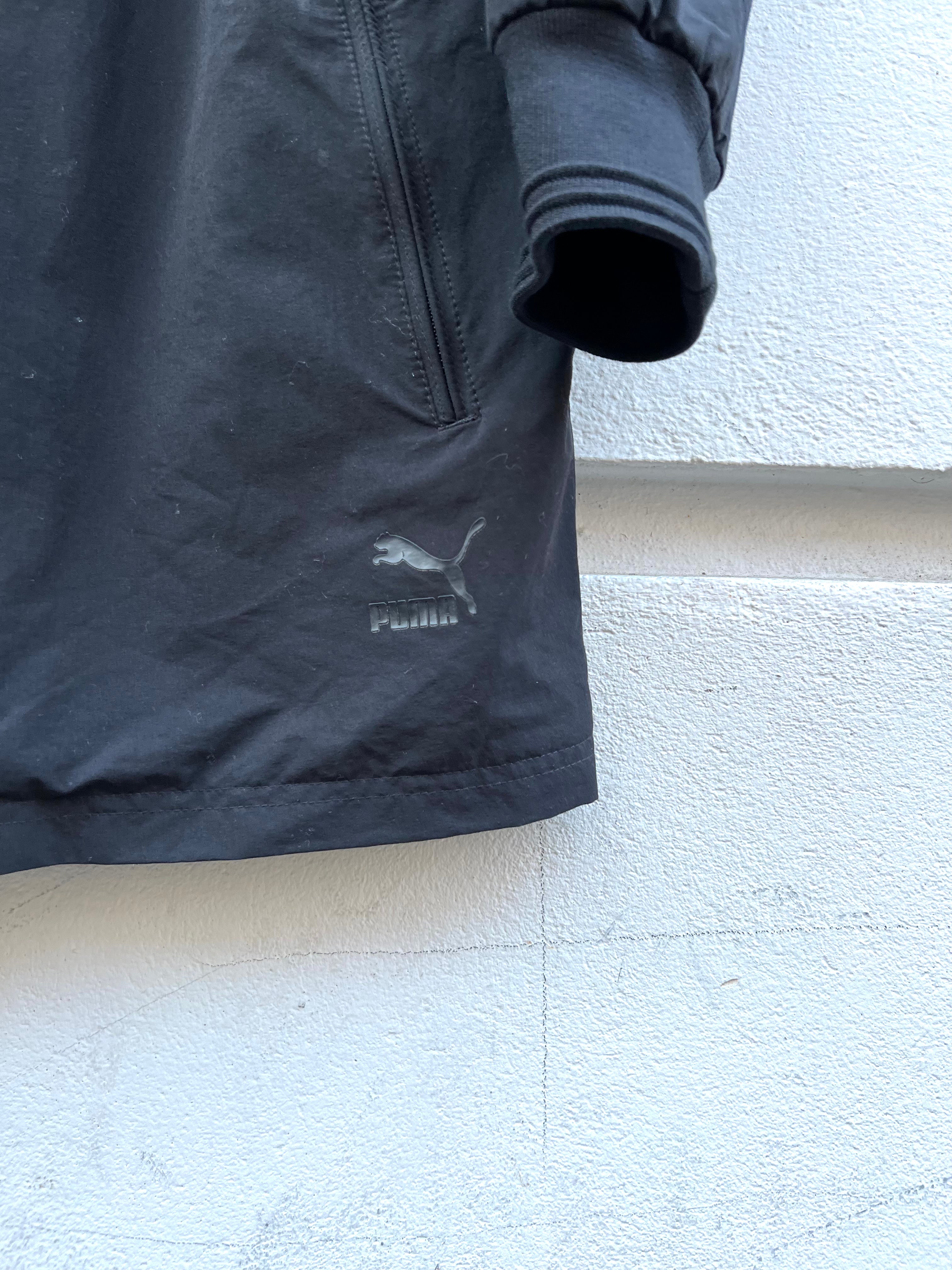PUMA – Long Nylon Zip Jacket (Black, 2000s)