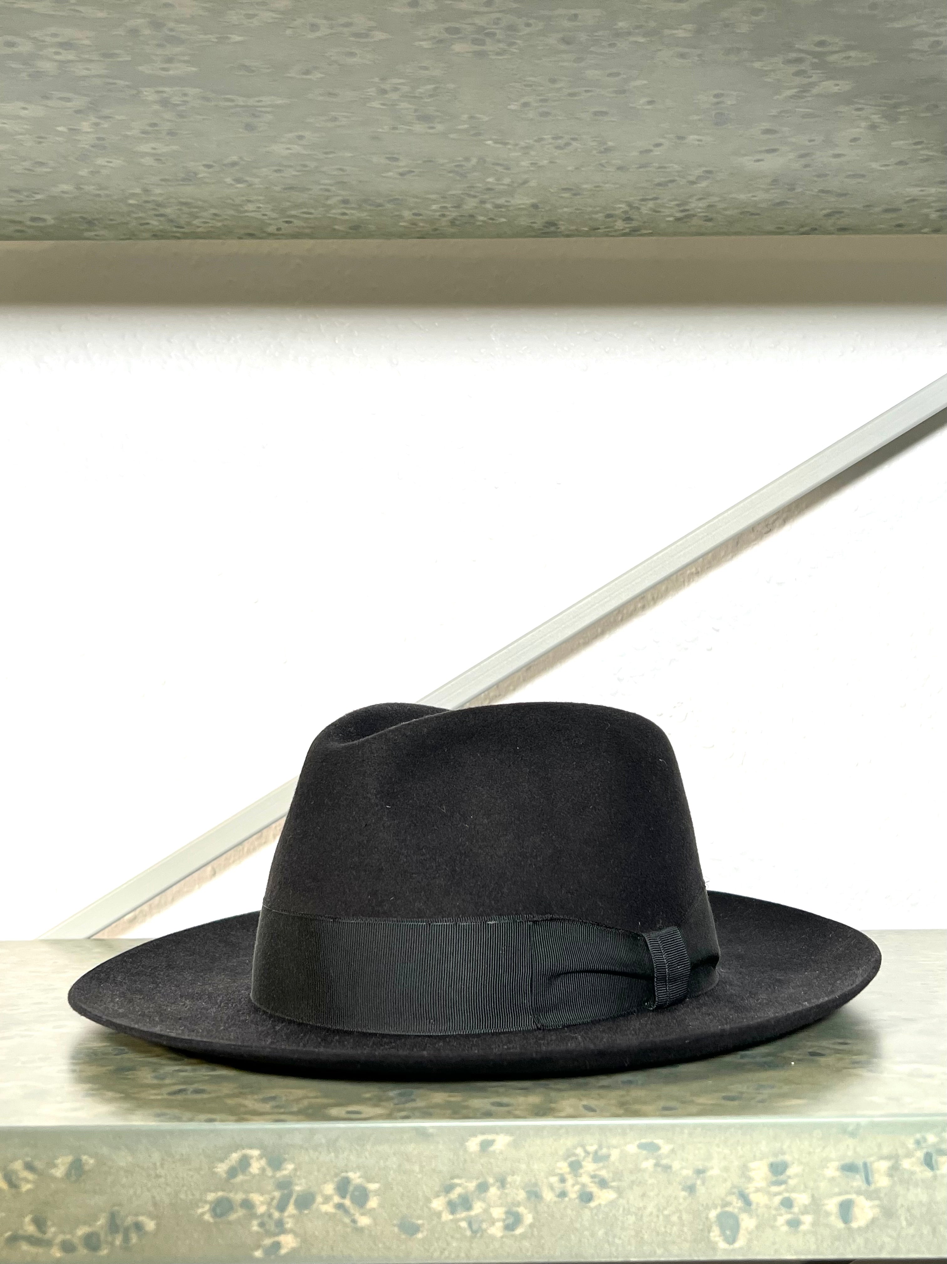 Mayser Wool Felt Fedora — Black