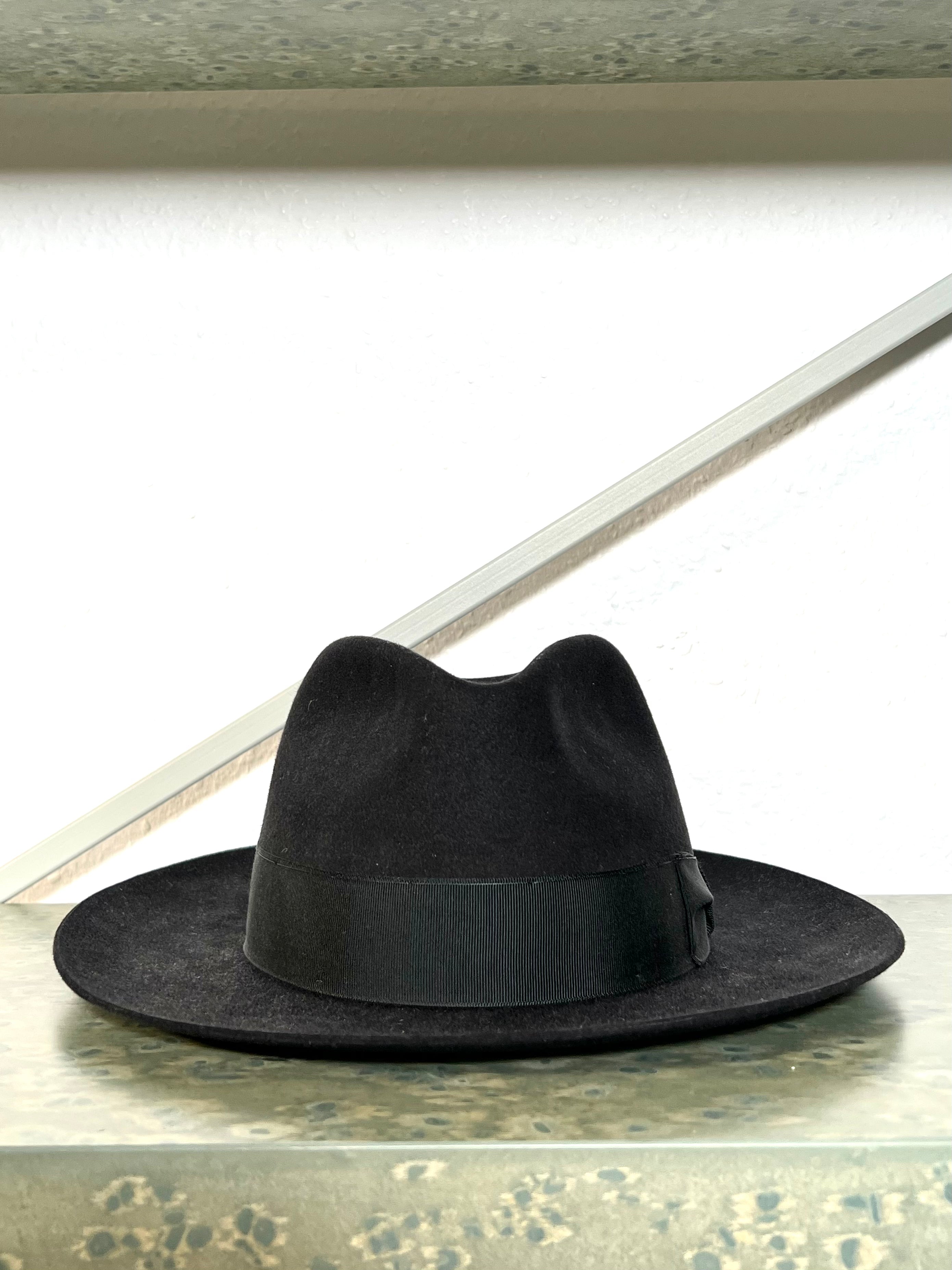 Mayser Wool Felt Fedora — Black