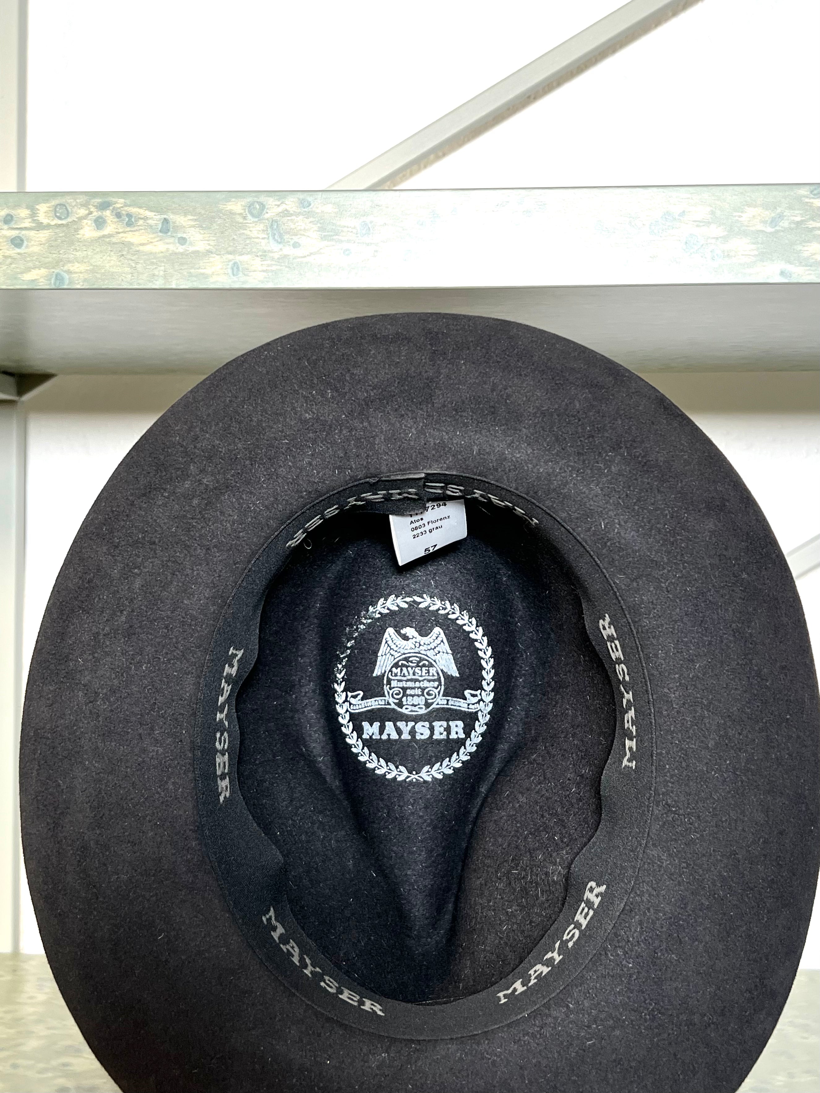 Mayser Wool Felt Fedora — Black